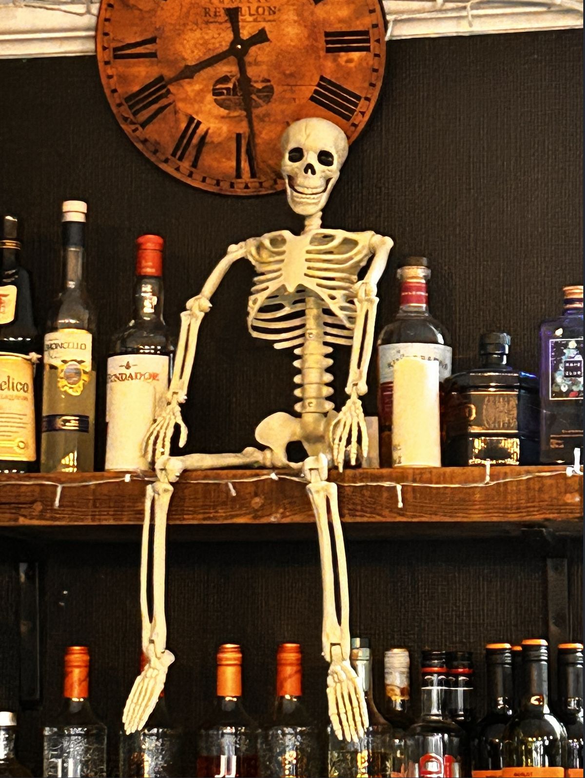 Halloween bar decorations at The Prince George